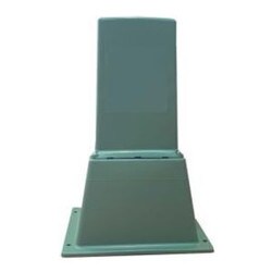 URD green plastic electrical pillar kit - private pillar or energy authority. Green electrical pillar box.